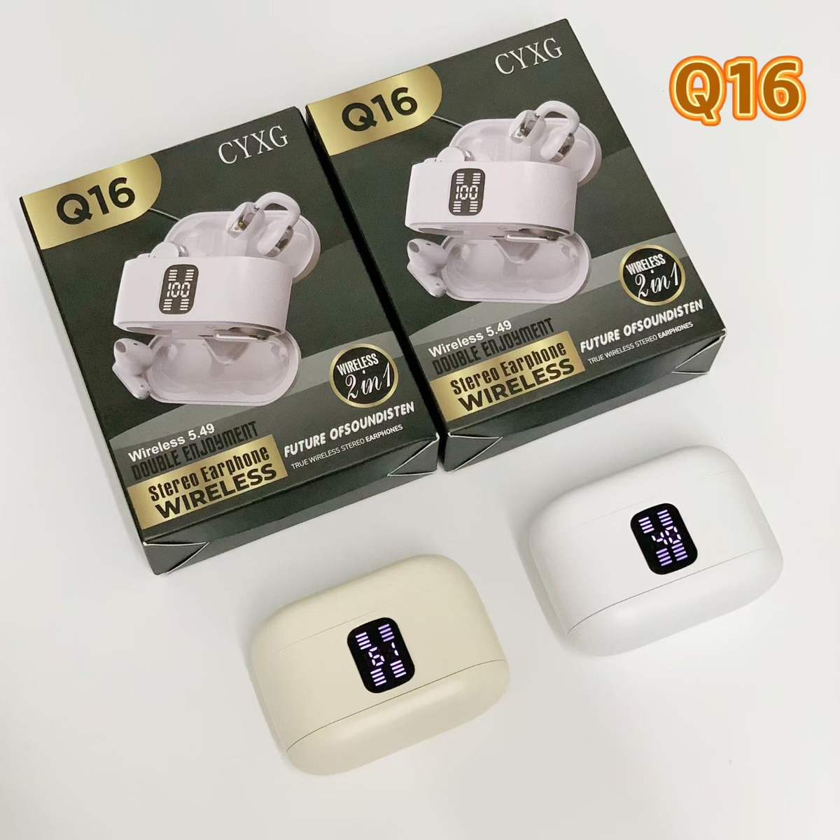 2-in-1 High Definition Wireless Earbuds & Smart Ring Set