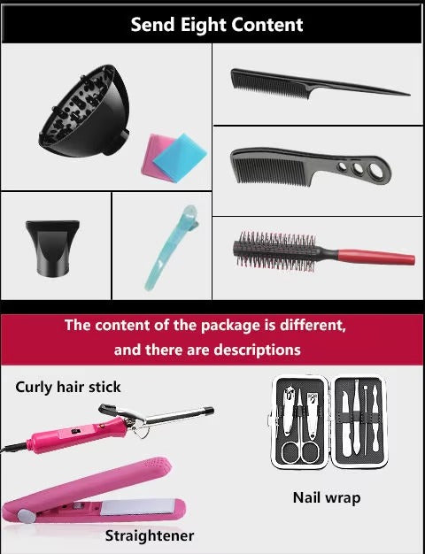 Hair Dryer Straightening Curling Drying